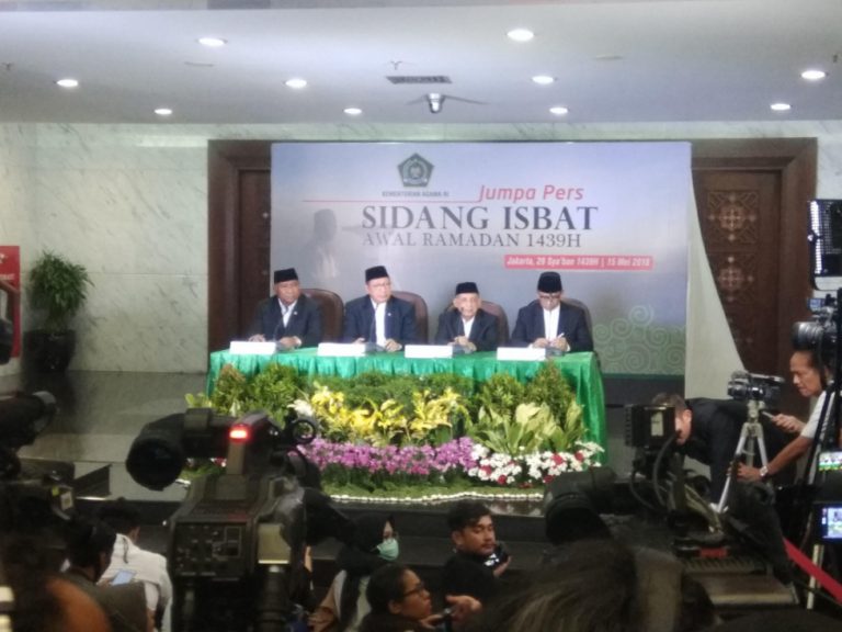 Pemerintah Tetapkan 1 Ramadhan 1439H/2018M Jatuh Pada Hari Kamis