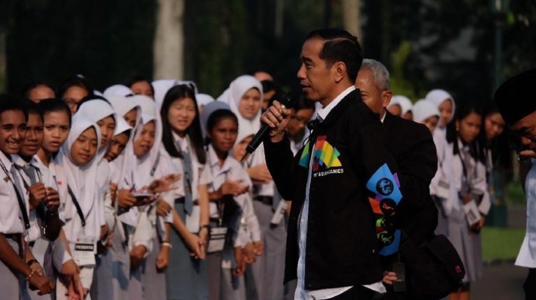 Cara Unik Jokowi Ajak Masyarakat Promosikan Asian Games 2018