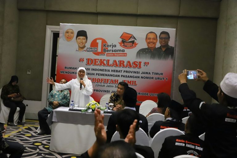 Deklarasi Relawan Indonesia Hebat dukung Khofifah-Emil di Pilgub Jatim