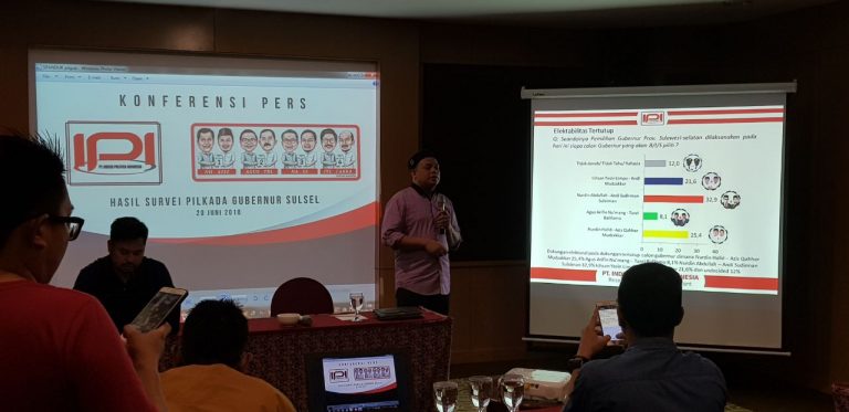 Survei IPI : Elektabilitas Prof Andalan Unggul di Pilgub Sulsel
