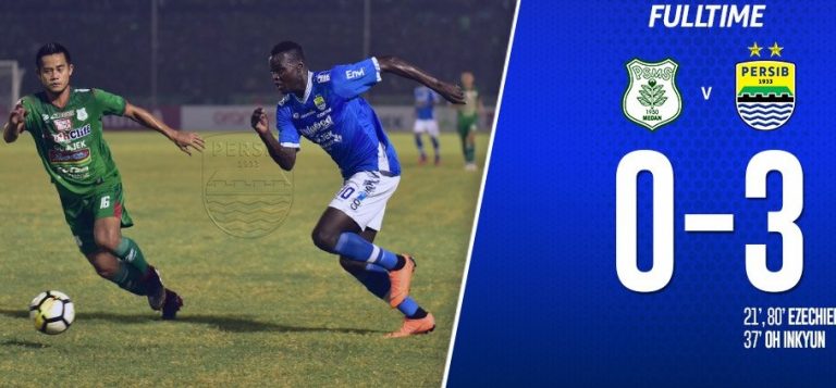 Kalahkan PSMS Medan, Persib Merangsek ke Posisi Enam Klasemen