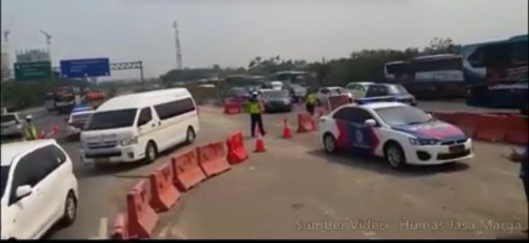 Jasa Marga Marga Berlakukan Contraflow di Tol Jakarta-Cikampek
