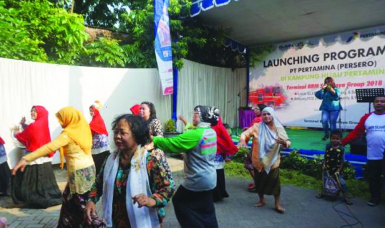 Pertamina Resmikan Program Lansia SELAMAT di Kampung Hijau Surabaya