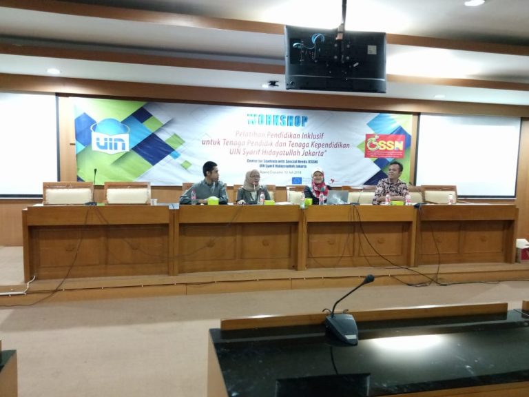 CSSN-UIN Jakarta Gelar Pelatihan Inklusif Tenaga Pendidikan