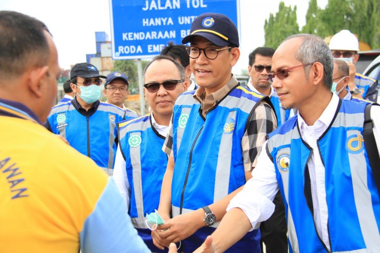 Rombongan Komisaris dan Direksi Pantau Jalan Tol Jasa Marga di Sumatera