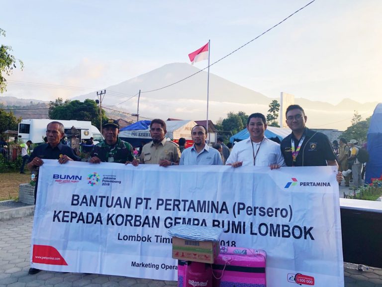 Pertamina Peduli Korban Gempa di Lombok Timur