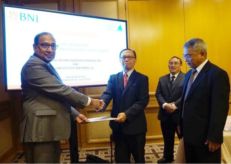 BNI Kucurkan Kredit untuk Perusahaan Pulp & Paper di Amerika