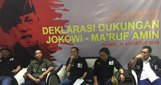 Relawan Gatot Nurmantyo Deklarasi Dukung Jokowi-Ma’ruf Amin
