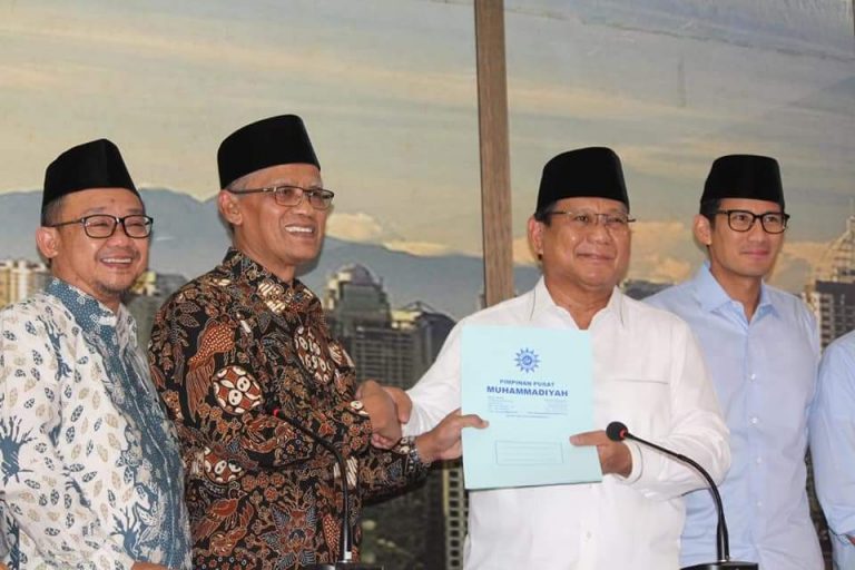 Prabowo-Sandi Kantongi Enam Strategi Kemenangan dari PP Muhammadiyah