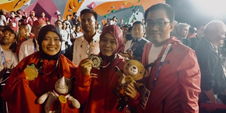 Panjat Tebing Indonesia Persembahkan Emas Pertama dari Palembang