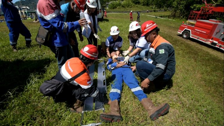 PGE Area Lahendong Lakukan Simulasi Penanganan Bencana