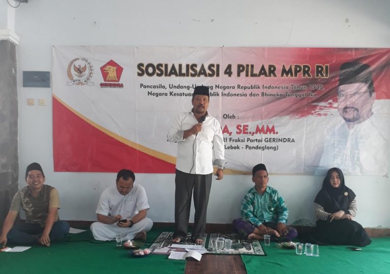 Sosialisasi Empat Pilar, Politisi Gerindra Ingatkan Masyarakat Pentingnya Pancasila