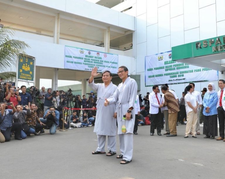 Prabowo-Sandiaga Mengaku Siap Jalani Tes Kesehatan