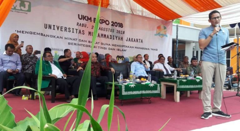 Di Hadapan Mahasiswa UMJ, Sandiaga Pamer OK OCE