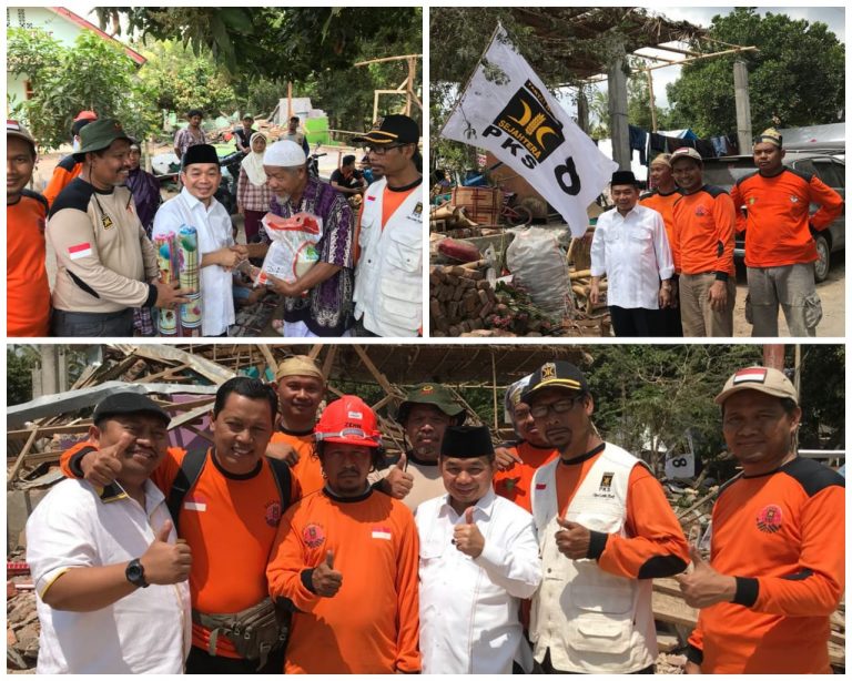 Fraksi PKS DPR Serahkan Bantuan untuk Korban Gempa NTB