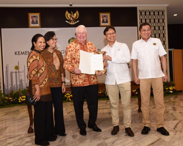 Penandatanganan Perjanjian Divestasi Saham Freeport di Kantor Kementerian ESDM