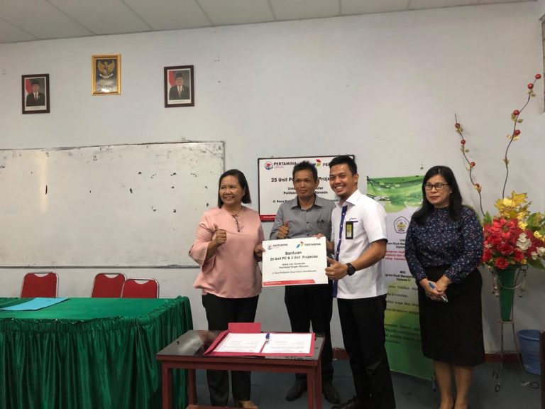 Dukung Pendidikan Vokasi, Pertamina Gelontorkan Bantuan ke Politeknik Negeri Manado