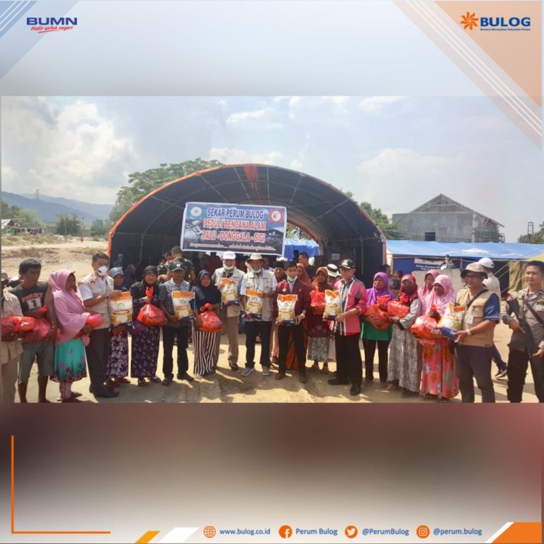 Jaga Kestabilan Pangan, BULOG Kirim Bantuan ke Sulteng