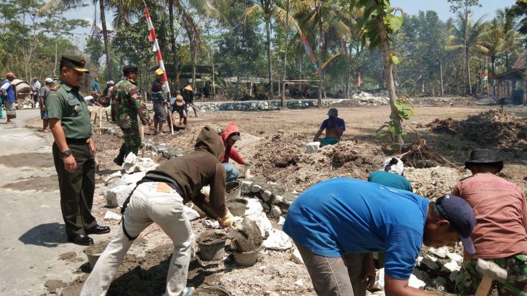 Dandim Turun Beri Semangat di Lokasi Pra TMMD Sleman