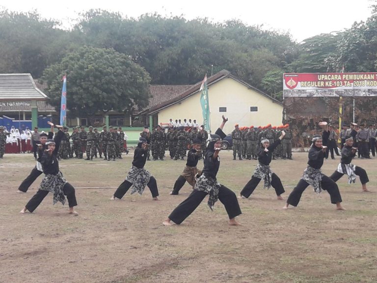 Group Pencak Silat Kasitra Dewa Karta Unjuk Kebolehan Di Upacara Pembukaan TMMD