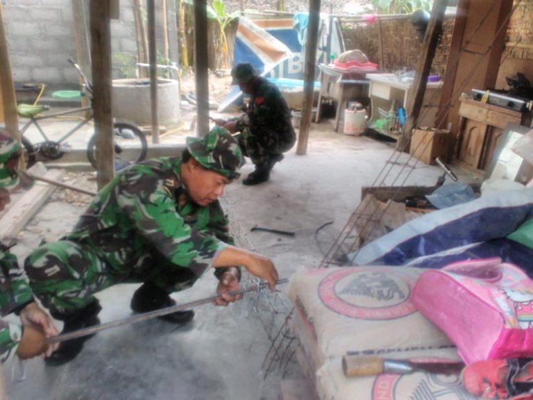 Besi Cor Di Siapkan Untuk Rehap Rumah Pak Sariyo