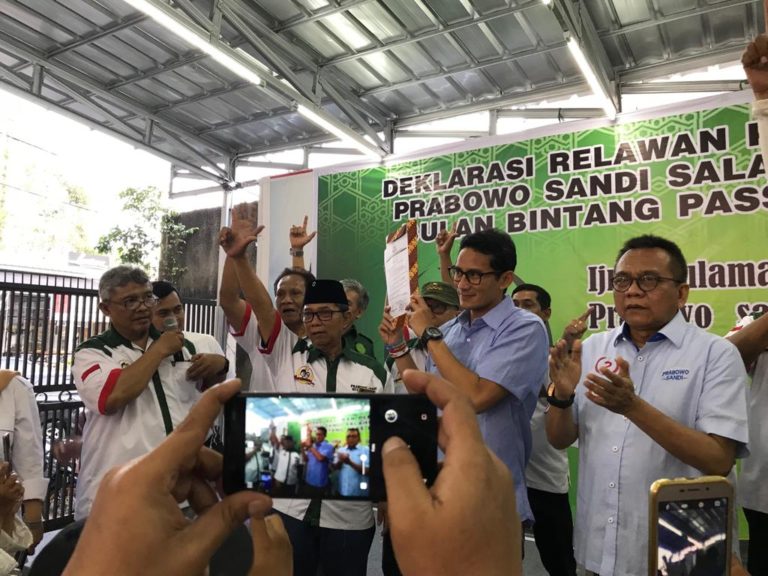 Akar Rumput dan Caleg PBB Kompak Dukung Prabowo-Sandi