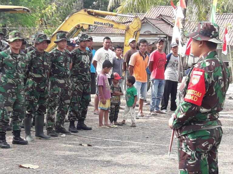 Apel Pagi Di Hari Pertama TMMD Diambil Dansatgas TMMD