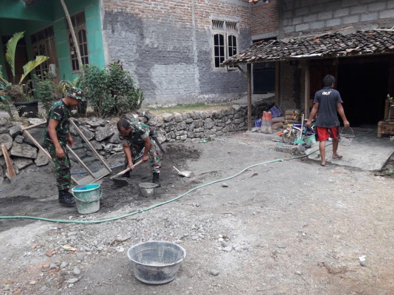 Pak Hadi Haru Dapat Bedah Rumah Dari Satgas TMMD