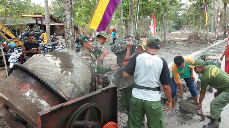 Satgas TMMD Berpacu Dengan Waktu Dalam Pengerjaan Sasaran Fisik