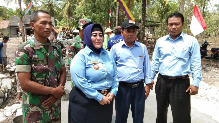 Kades Balecatur Ucapkan Terima Kasih Yang Sebesar Besarnya Pada Satgas TMMD