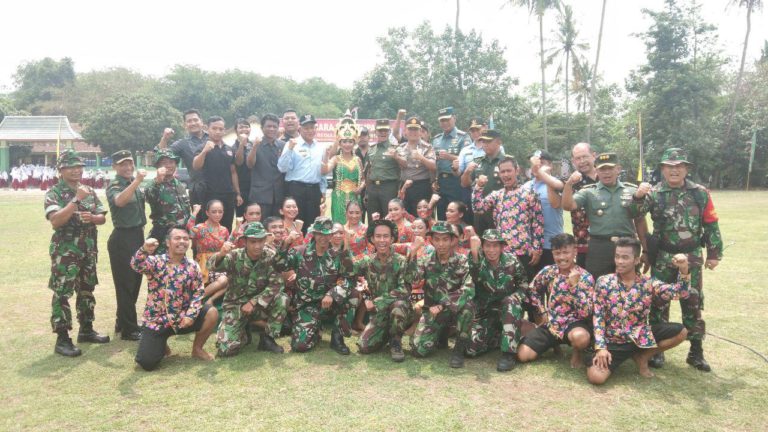 Kekompakan Semua Elemen di Acara Penutupan TMMD Reg 103 Kodim Sleman