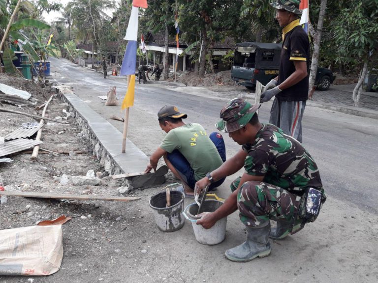 Penghalusan Akhir Di Pembangunan Talud Sebelum TMMD Reg 103 Ditutup