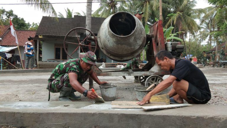 Finishing Pekerjaan Talud Jelang Akhir TMMD