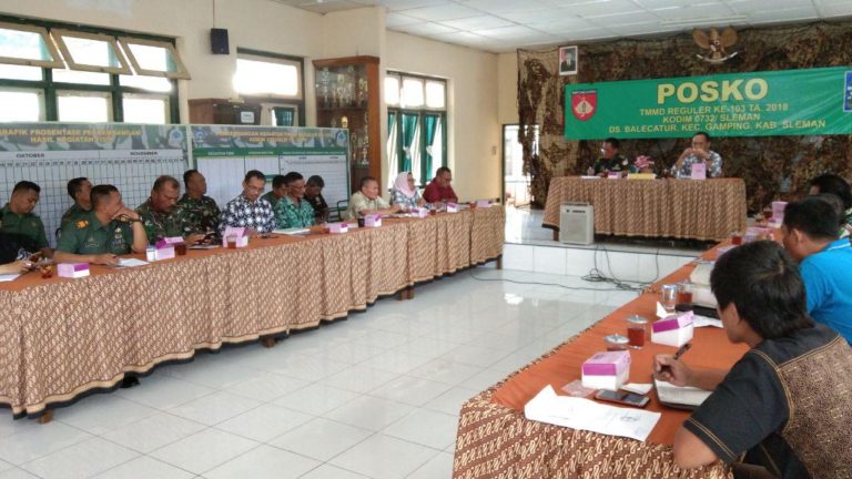 Aula Desa Balecatur Di Gunakan Sebagai Tempat Menerima Tim Wasev Dari Sterad