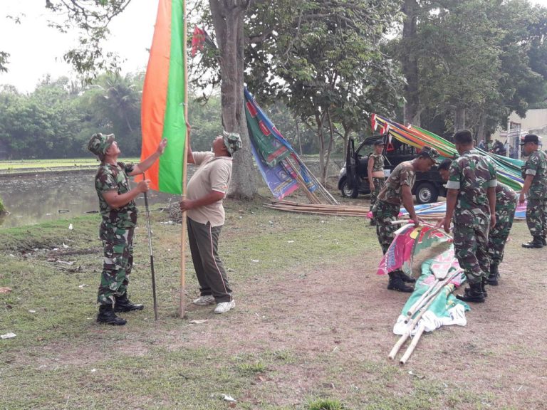 Persiapan Lapangan Desa Balecatur Untuk Upacara Penutupan TMMD Reg 103