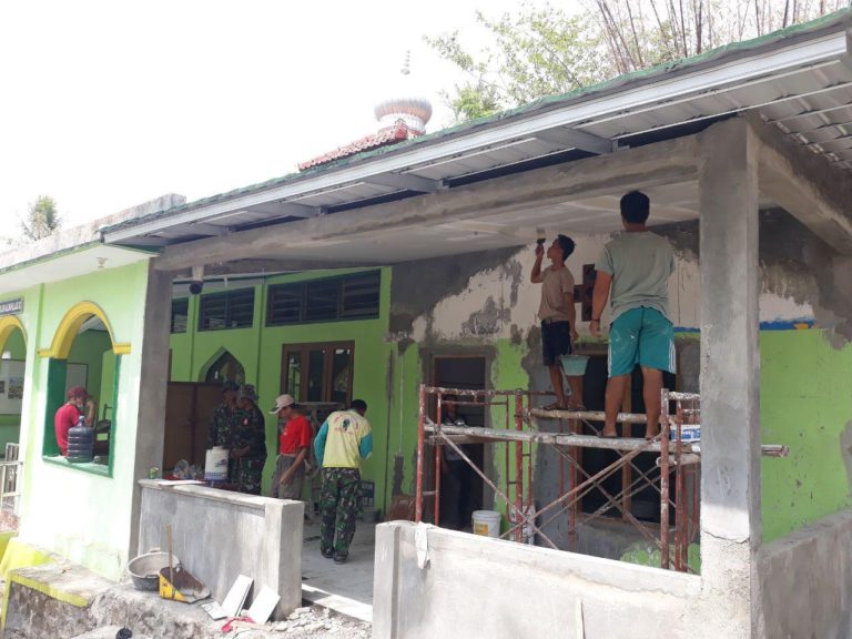 Rehab Masjid Satgas TMMD Sudah Capai 95 Persen