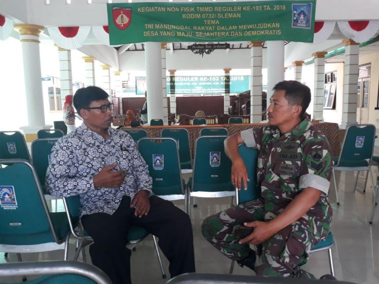 Ketua LPMD Desa Balecatur: Rasa Hormat Dan Terimakasih Atas Kerja Keras TNI