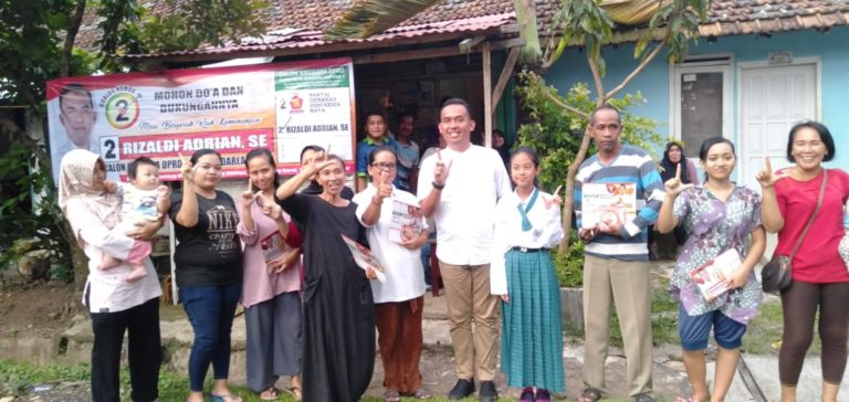 Rizaldi Adrian ajak Warga Teluk Betung Selatan pilih Caleg Berintegritas