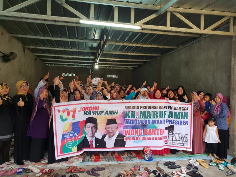 Emak-emak Pengajian di Banten gelar Deklarasi dukung Jokowi-Ma’ruf