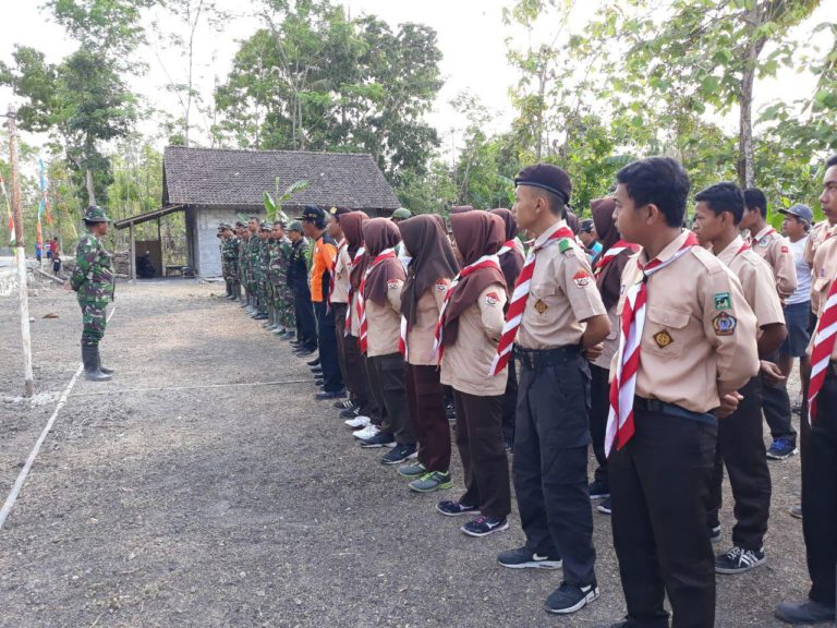 Setiap Hari Anggota Pramuka Selalu Hadir Di Lokasi TMMD