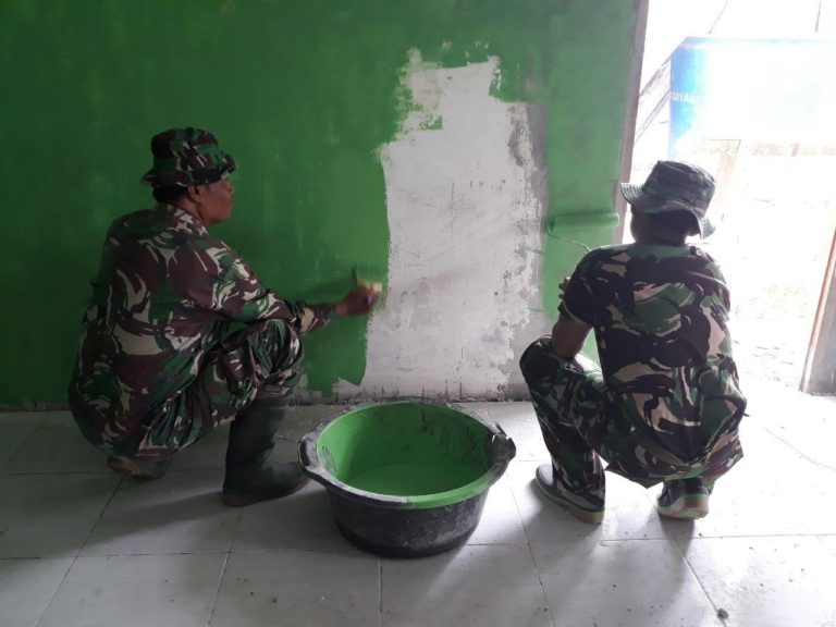 Seiring Menipisnya Waktu TMMD, Satgas TMMD Kejar Selesaikan Di Pembangunan Bedah Rumah