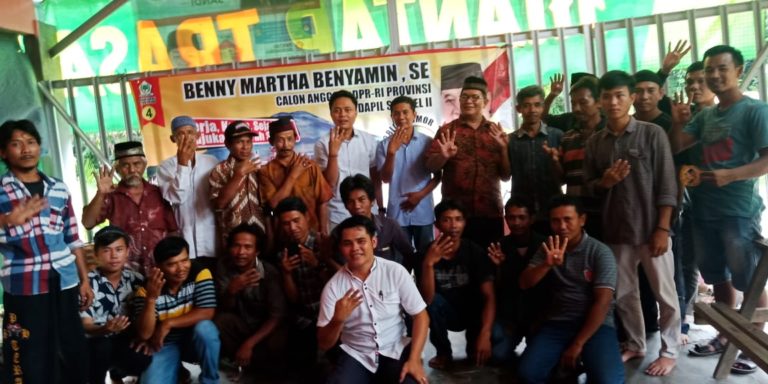 Kunjungi Masayarakat Petani Kopi, Benny Tatung Dapat Dukungan Masyarakat Lahat