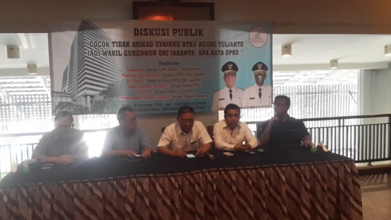 Empat Fraksi Besar di DPRD DKI Tolak Agung Yulianto dan Syaikhu