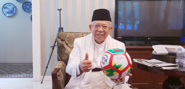Ma’ruf Amin Kecewa Pertandingan Sepakbola Dikotori Kegiatan Pengaturan Skor