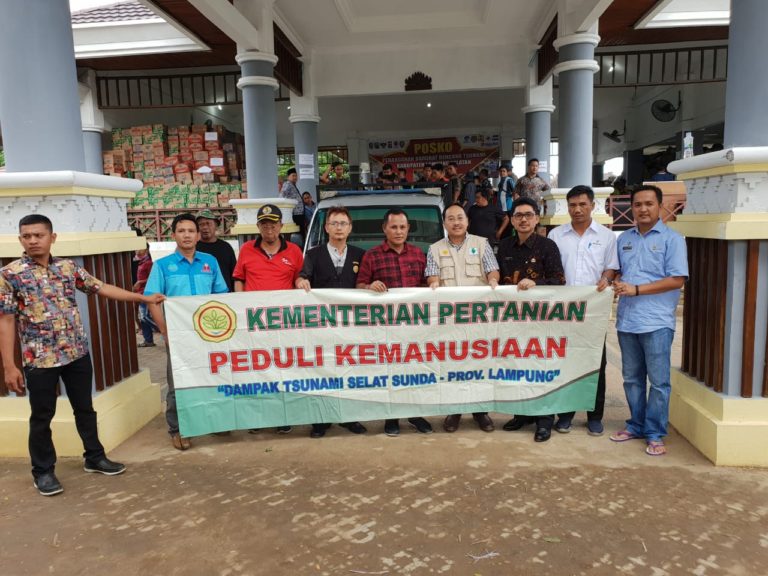 Aksi Cepat Kementan Peduli Tsunami Selat Sunda