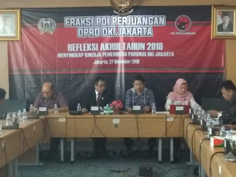 Gelar Refleksi Akhir Tahun, Fraksi PDIP DKI Kritisi Kebijakan Anies