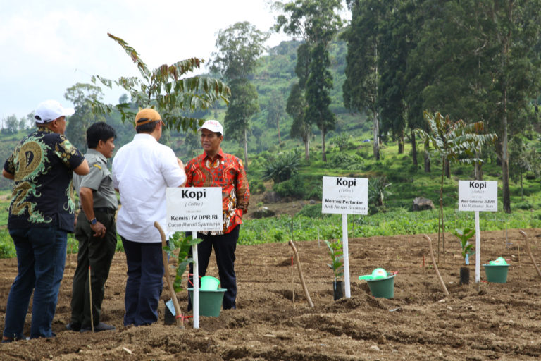 Bantu Bibit Kopi 3 Juta Batang, Mentan Dorong Citarum Harum
