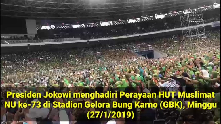 Lantunan Sholawat Badar sambut Kehadiran Jokowi di Harlah Muslimat NU ke-73