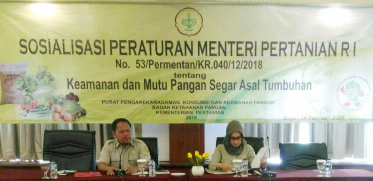 Kementan Sangat Peduli Keamanan dan Mutu Pangan Segar Asal Tumbuhan