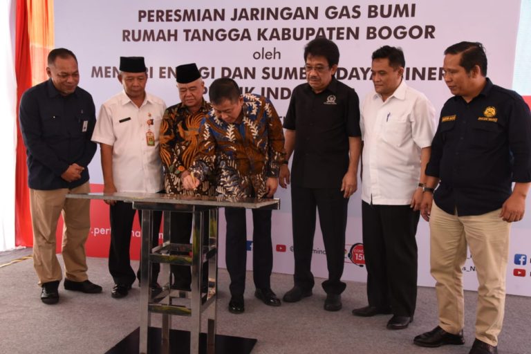 Resmikan 5.120 Jaringan Gas di Bogor, Jonan: Masyarakat Dapat Bahan Bakar Murah, Aman dan Ramah Lingkungan